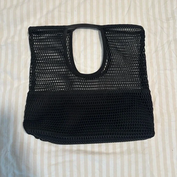 COS Black Mesh Tote Bag - Picture 2 of 6
